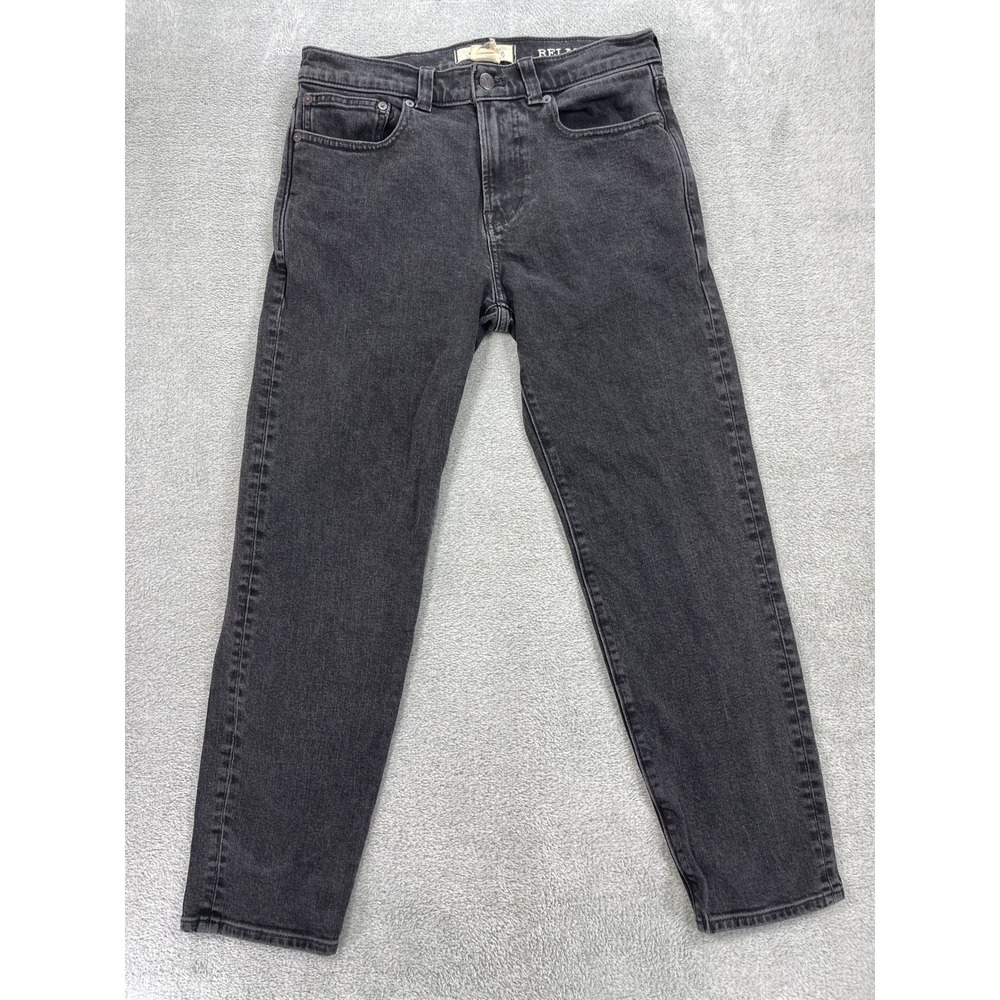 Madewell Jeans Women 29 Black Relaxed Taper High Rise Stretch Denim Pants